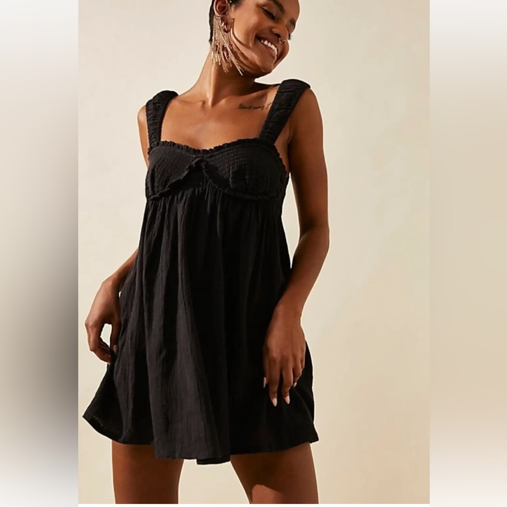 Free People Blissful Breeze Mini Black S, M New Without Tags
